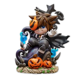Chibi Sora Halloween Town: O Cavaleiro da Keyblade Gótico
